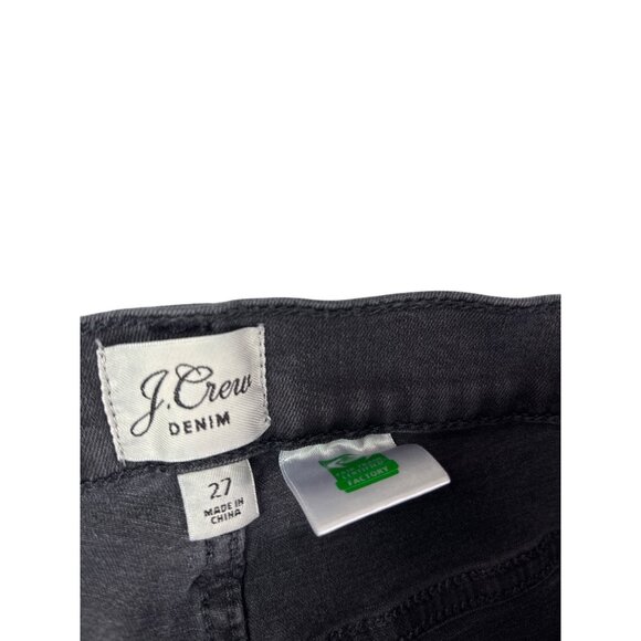 J. Crew Womens Toothpick Dark Gray Skinny Jeans Size 27 Button Fly - Picture 7 of 9